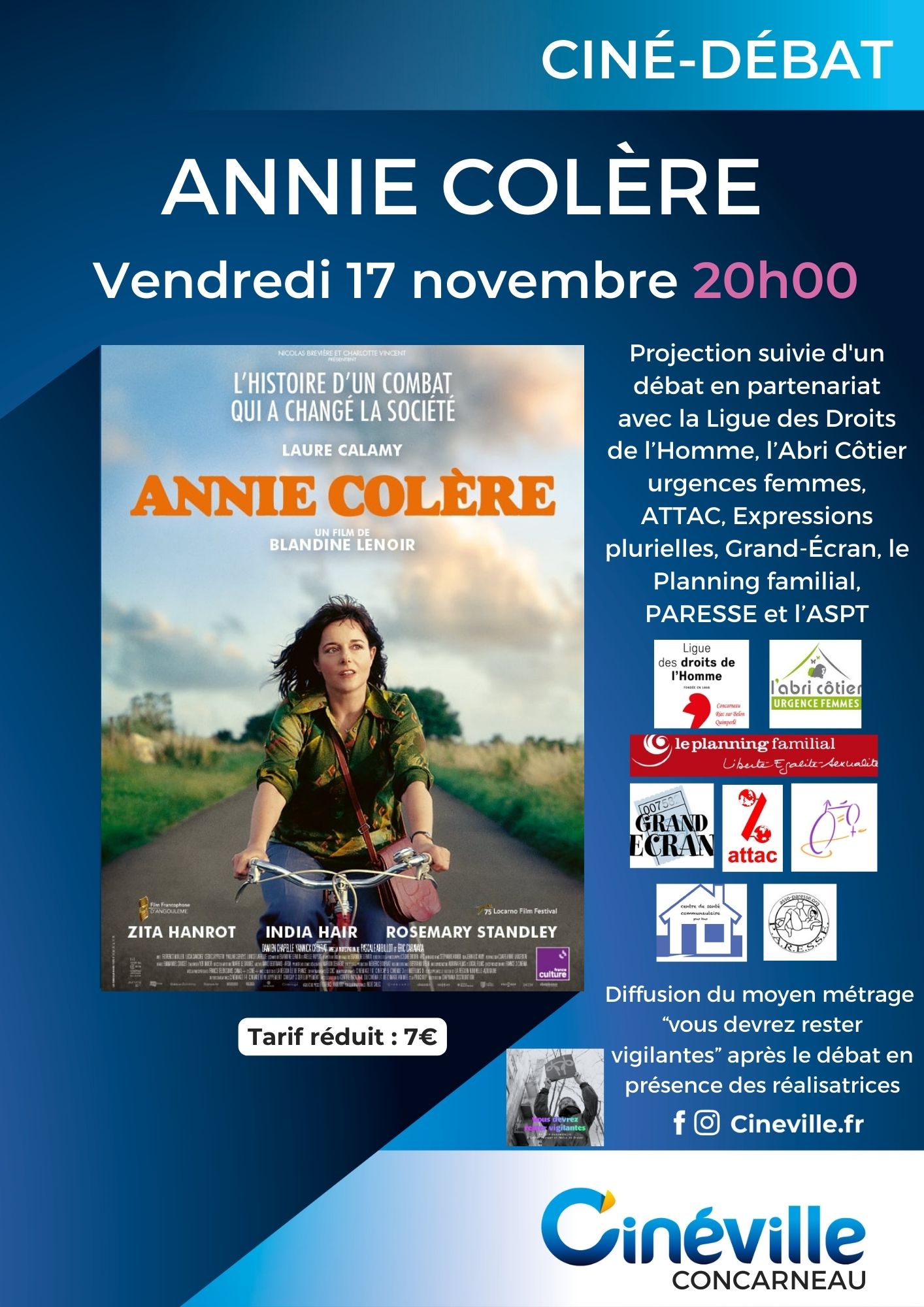 Projection-débat : Annie Colère