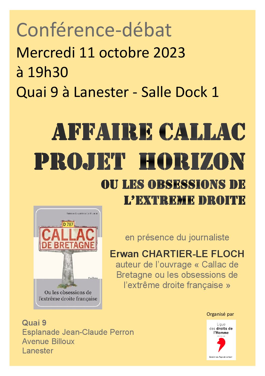Conférence-débat : l'affaire Callac