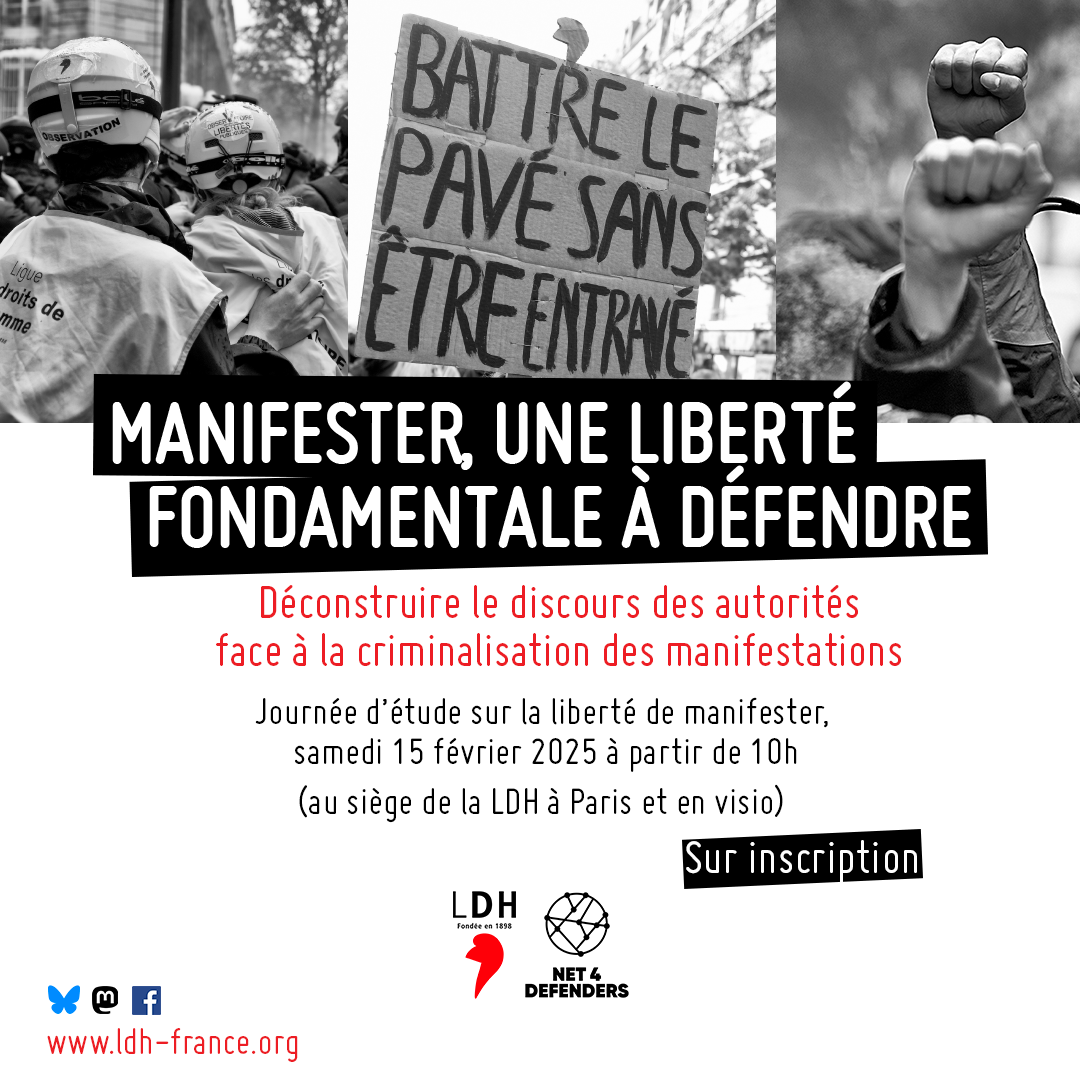 Journée d'étude : déconstruire le discours des autorités face à la criminalisation des manifestations