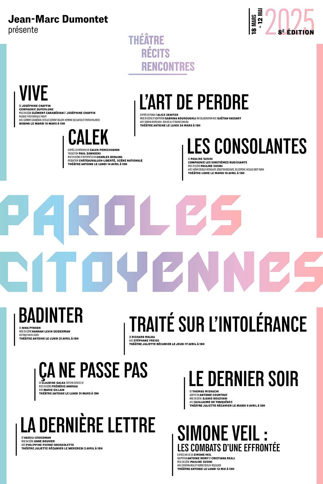 FESTIVAL "PAROLES CITOYENNES" - 8ème éd.